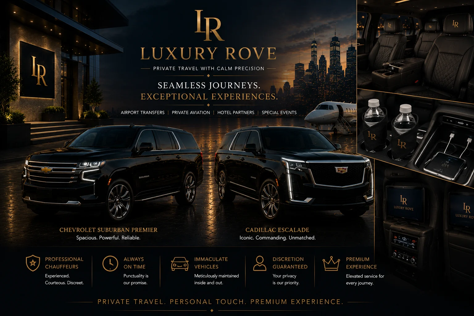 Luxury Rove premium airport chauffeur service